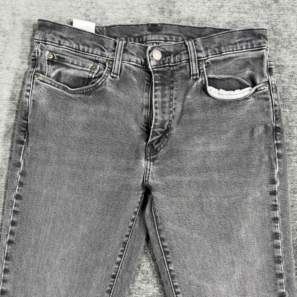 Levis Premium 511 Slim Fit Jeans Mens Size 33x34 Faded‎ Black Denim 04511-4609